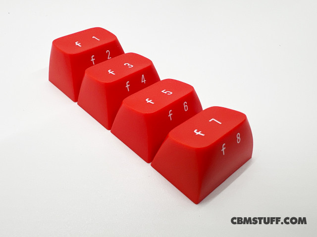 Blingboard64 Keycap Set - FUNCTION KEYS - CBM RED