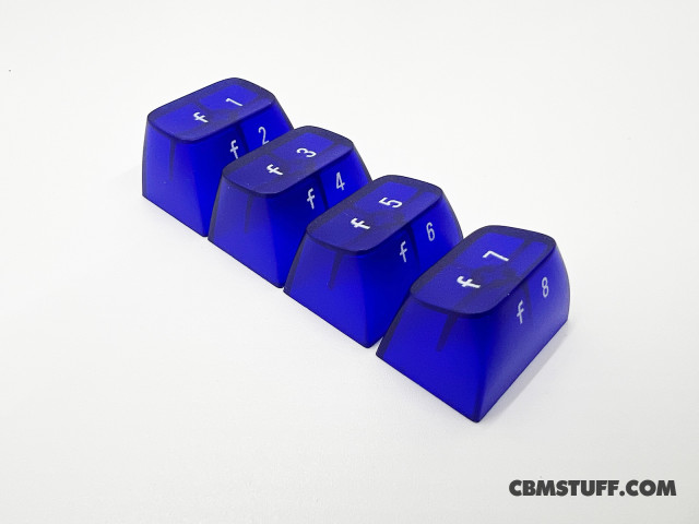 Blingboard64 Keycap Set - FUNCTION KEYS - TRANSLUCENT BLUE
