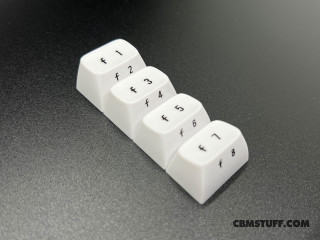 Blingboard64 Keycap Set - FUNCTION KEYS - WHITE