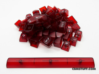 Blingboard64 Keycap Set - MAIN - TRANSLUCENT RED