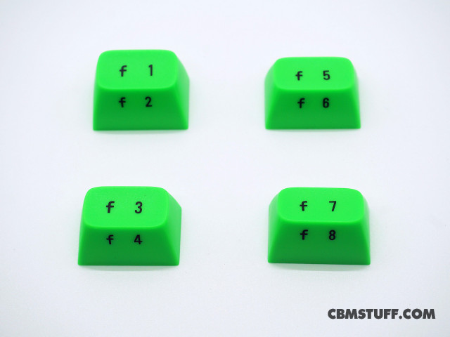 Keycap Set - FUNCTION KEYS - NEON GREEN